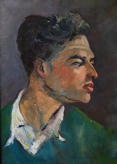 Clare Winsten (1894-1989) - English School Mid 20th Century Oil, Man in Profile