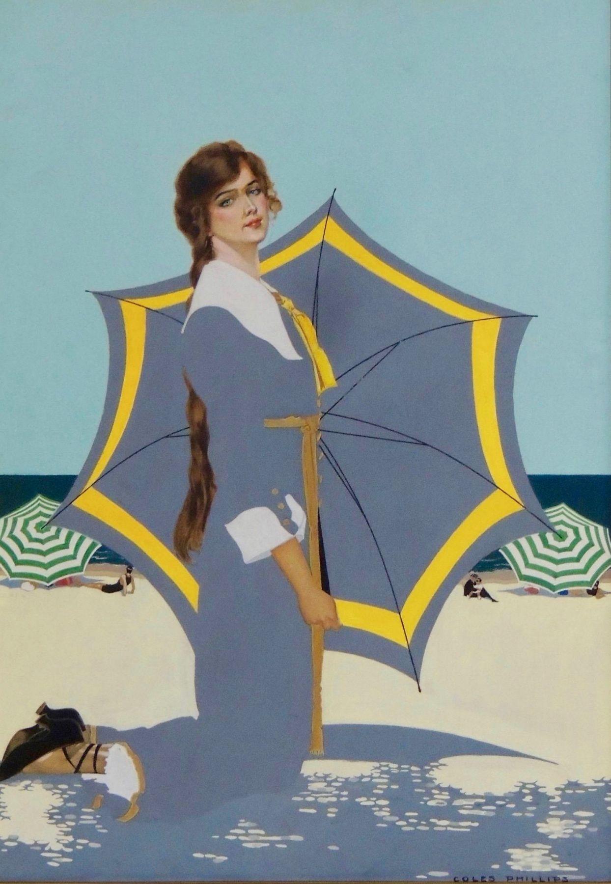 Clarence Coles Phillips Figurative Painting - Fadeaway Girl, Good Housekeeping Cover