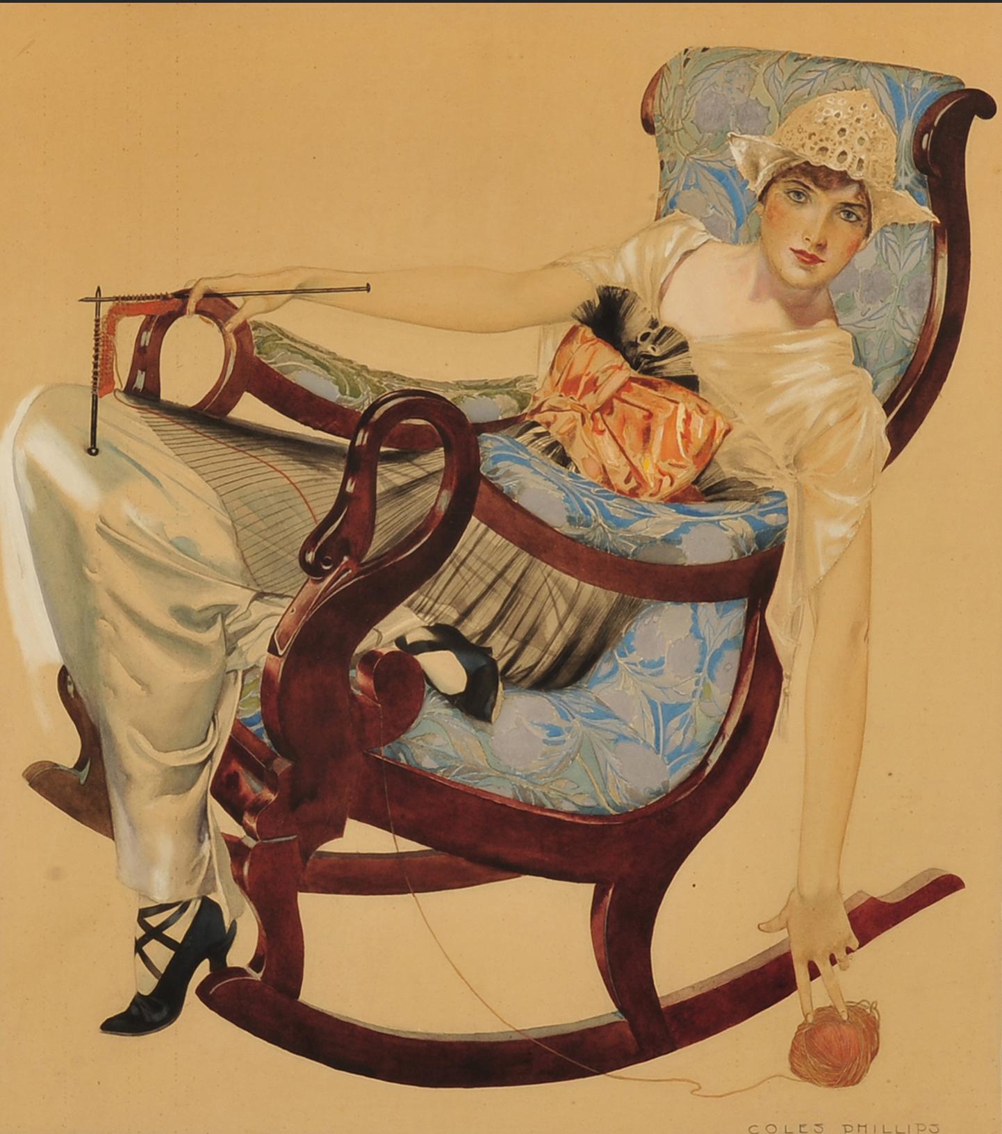 Portrait Painting de Clarence Coles Phillips - Portada de la revista Good Housekeeping