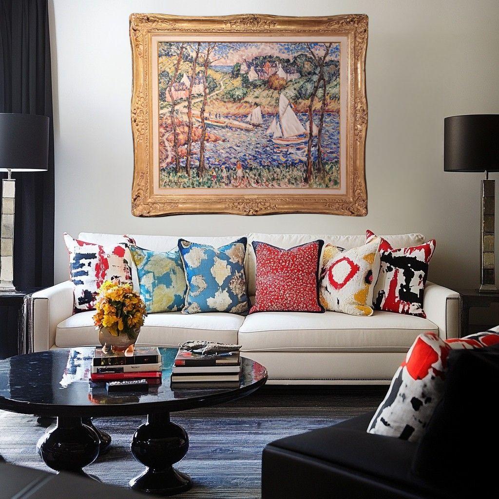 Sammeln von Wildblumen an einem windigen Tag im Angebot 4