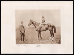 Imari (W Saxby up), racehorse, horse racing sepia photogravure, 1906
