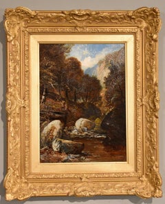 Oil Painting Pair by Clarence Henry Roe "Wooded Glens, North Wales"