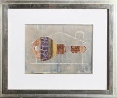 Vintage House Key, 1956 Watercolor by Clarence Carter
