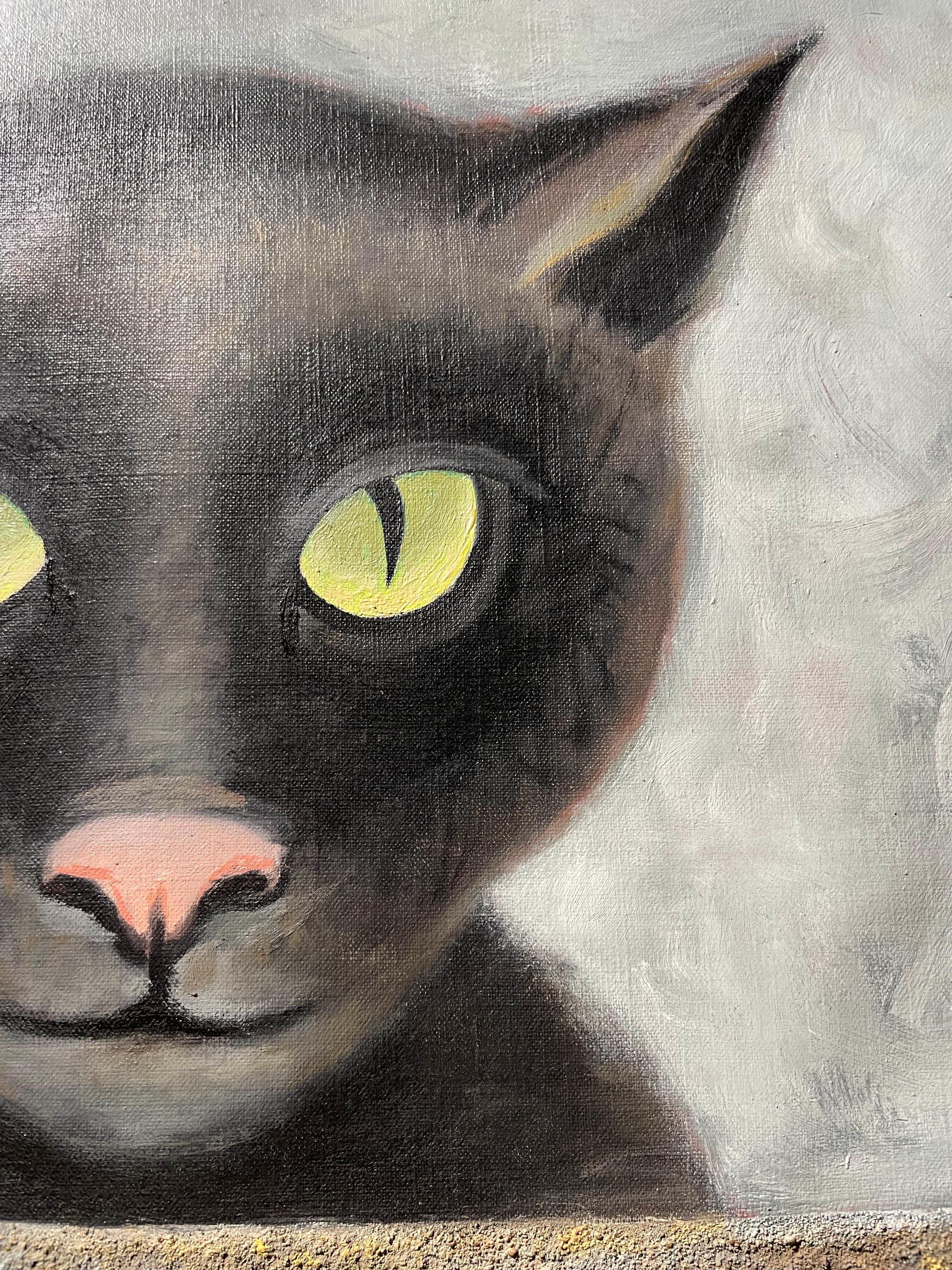 Por encima de todo: Nº 6, Gato surrealista con espinas de pez, Escuela de Cleveland del siglo XX en venta 7