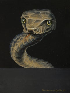 Over and Above Surprise (Serpent), 1960s snake painting, Cleveland School 