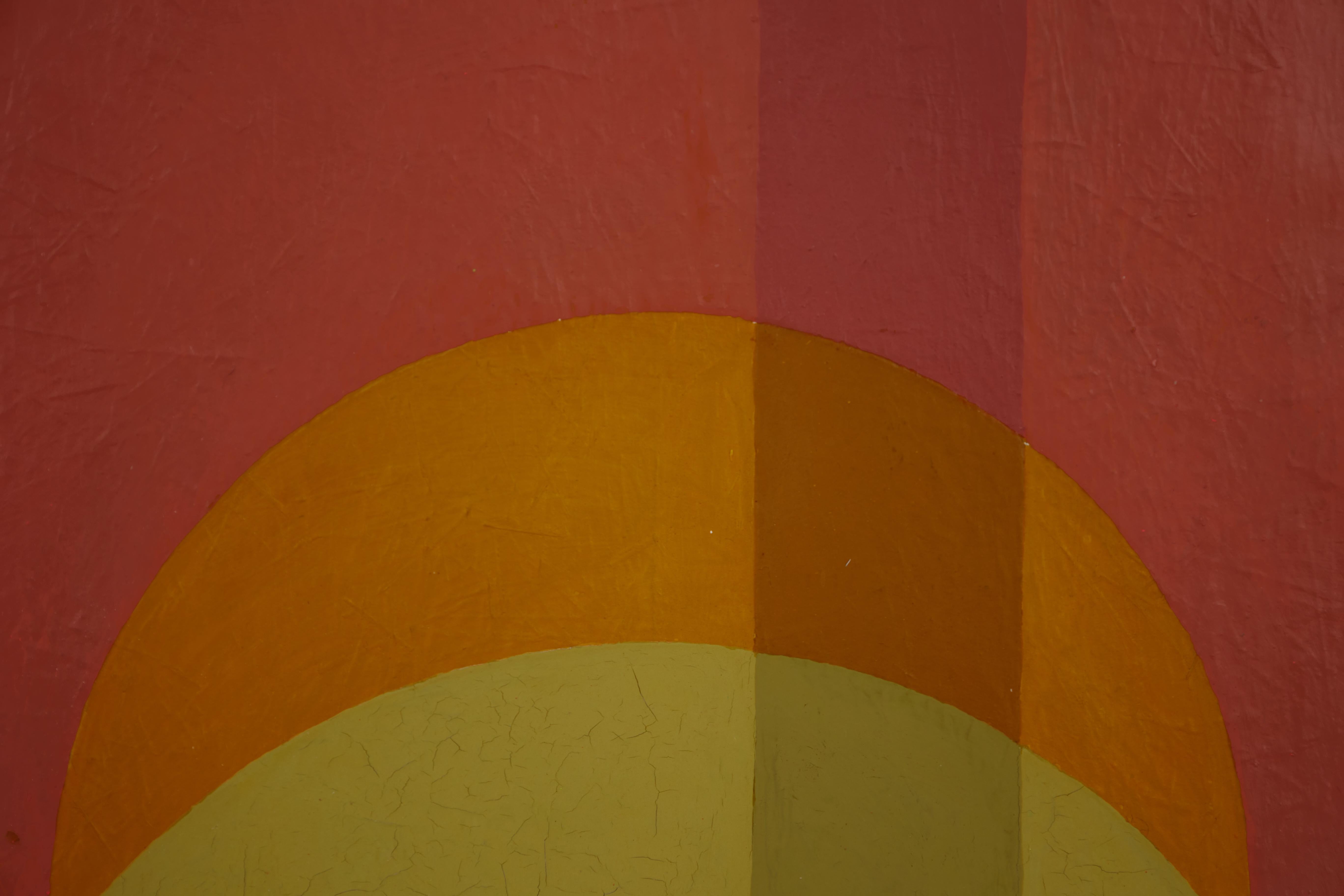 Clarence Holbrook Carter (Américain, 1904-2000)
Mandala arc-en-ciel, 1983
Acrylique sur scintilla
Signé et daté en bas à droite
30 x 22 pouces

Clarence Holbrook Carter a atteint un niveau de succès artistique national presque sans précédent parmi