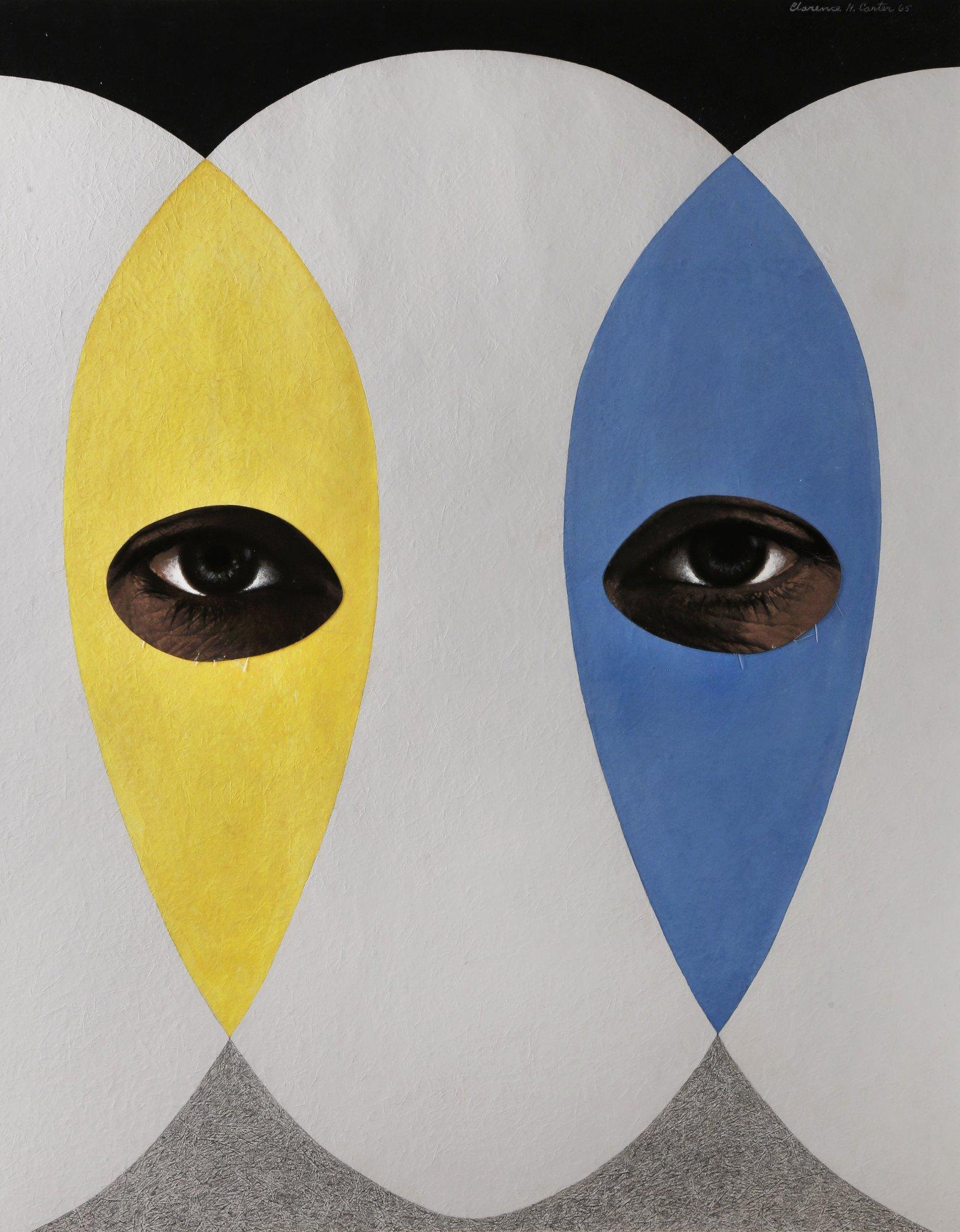 See One Egg No. 2, pittura acrilica surrealista di forma ovoidale, astratto figurato