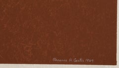 Brown Mandala, Silkscreen by Clarence Holbrook Carter