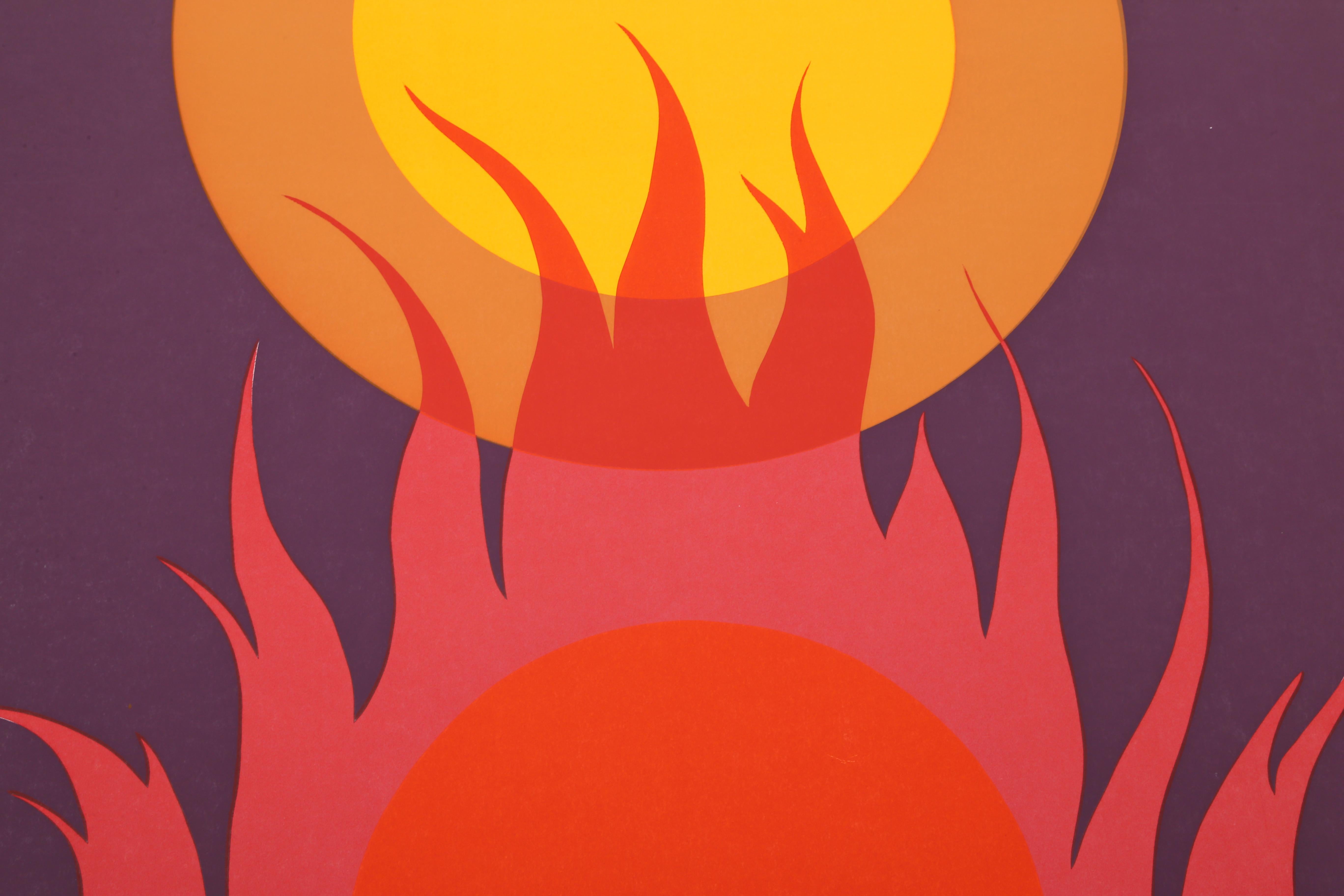 Burning Bush, Siebdruck von Clarence Holbrook Carter im Angebot 2