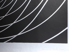 "Concentric Space (Silver)", Silkscreen by Clarence Holbrook Carter