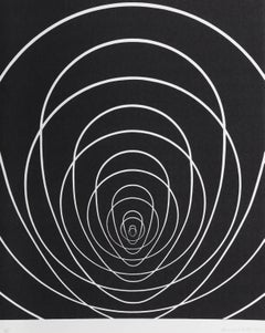 "Concentric Space (White)", Silkscreen by Clarence Holbrook Carter