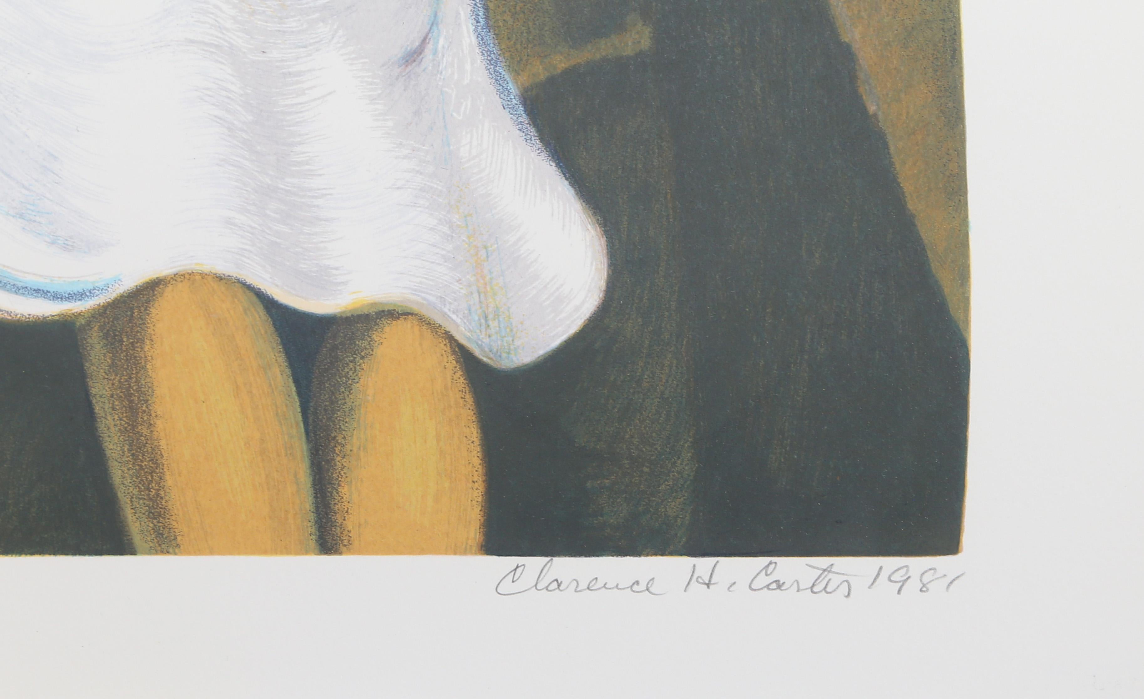 Down by the River, Signed Lithograph by Clarence Carter - Print by Clarence Holbrook Carter