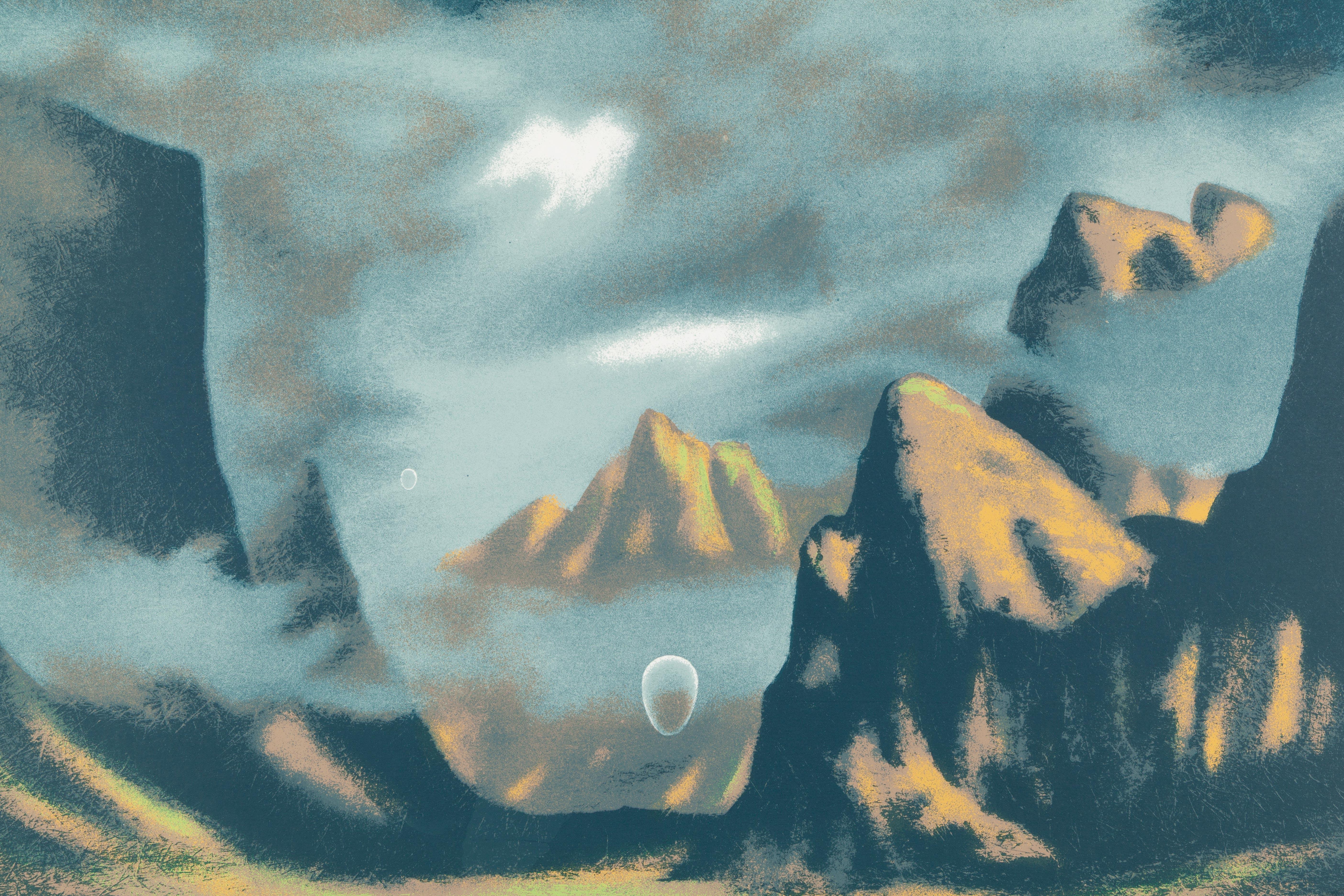 Eschatos 18 – Print von Clarence Holbrook Carter