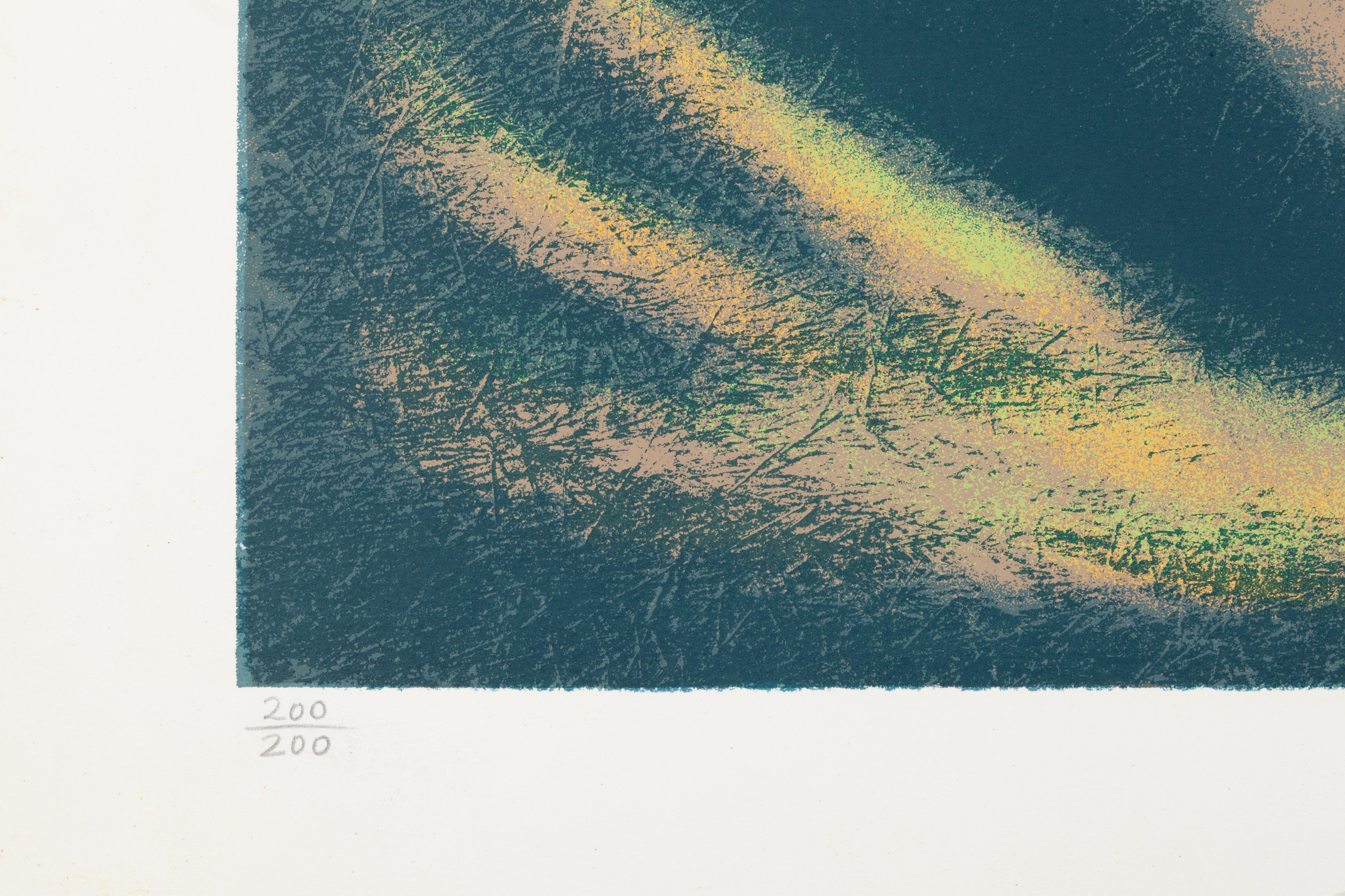 Eschatos 18 (Grau), Landscape Print, von Clarence Holbrook Carter