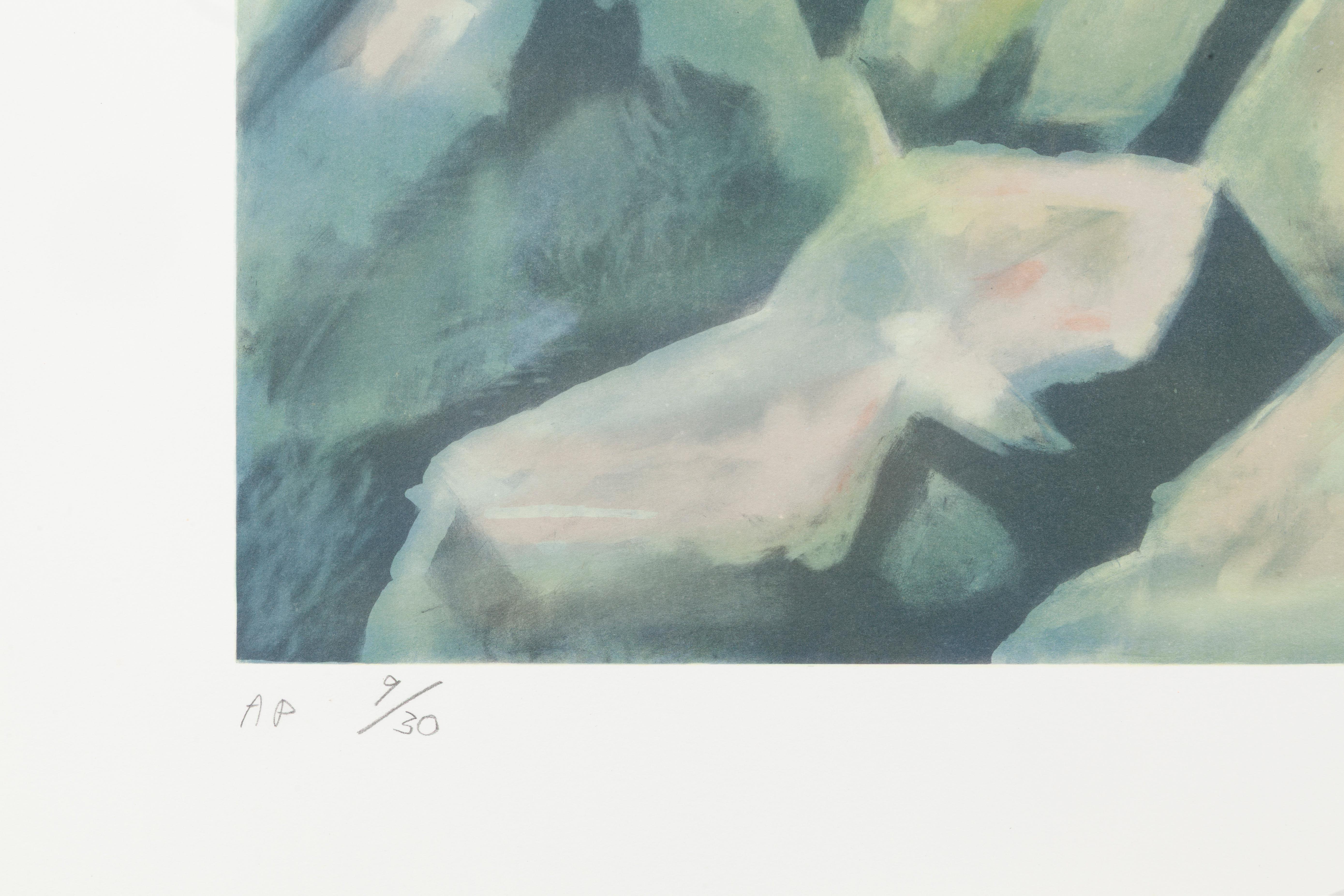 Eschatos 21 - Beige Landscape Print by Clarence Holbrook Carter