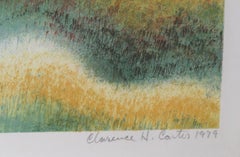 Homestead, Surrealist Lithograph by Clarence Holbrook Carter