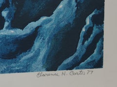 Pilgrimage #6, Surrealist Screenprint by Clarence Holbrook Carter