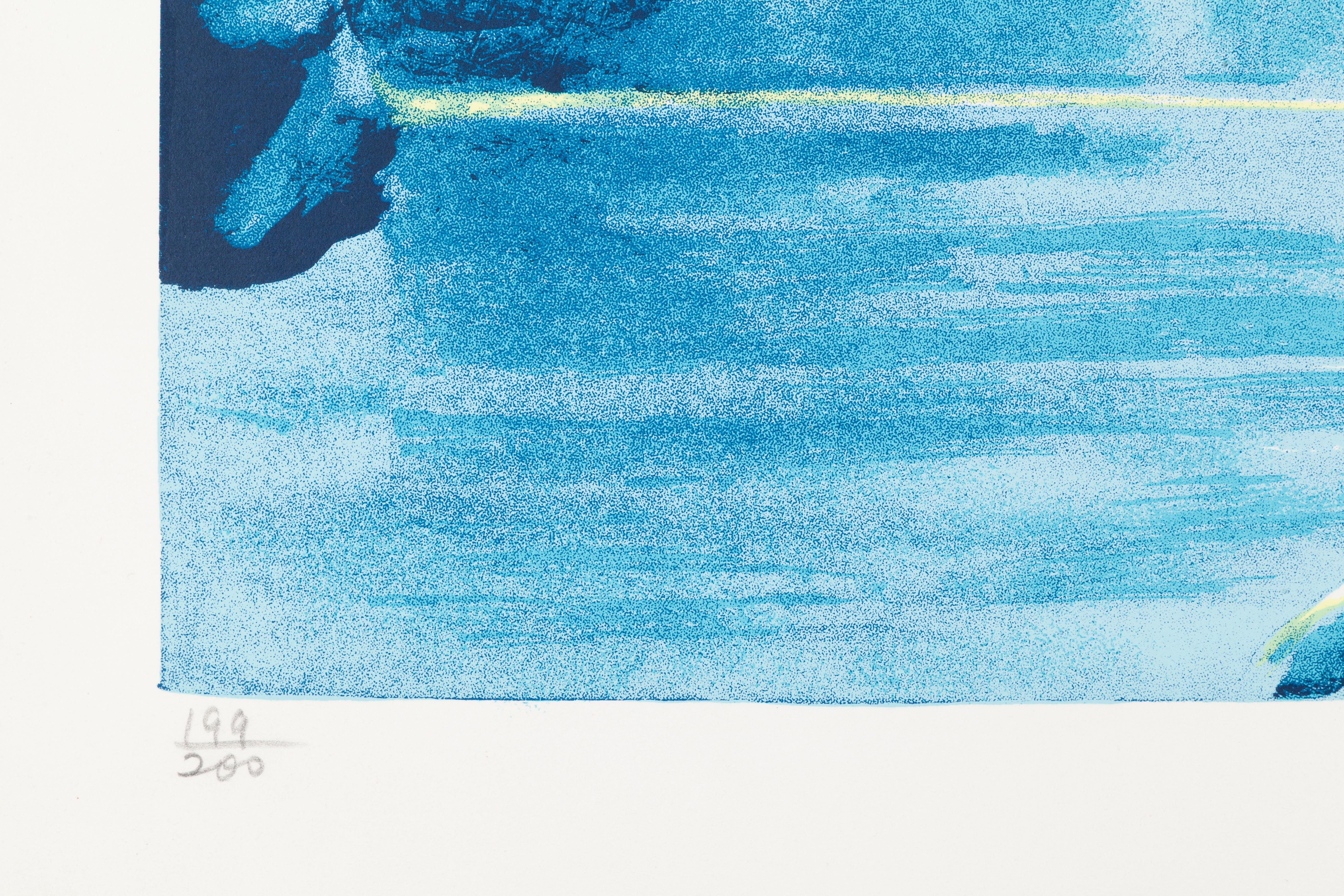 Pilgrimage No. 6 - Blue Landscape Print by Clarence Holbrook Carter