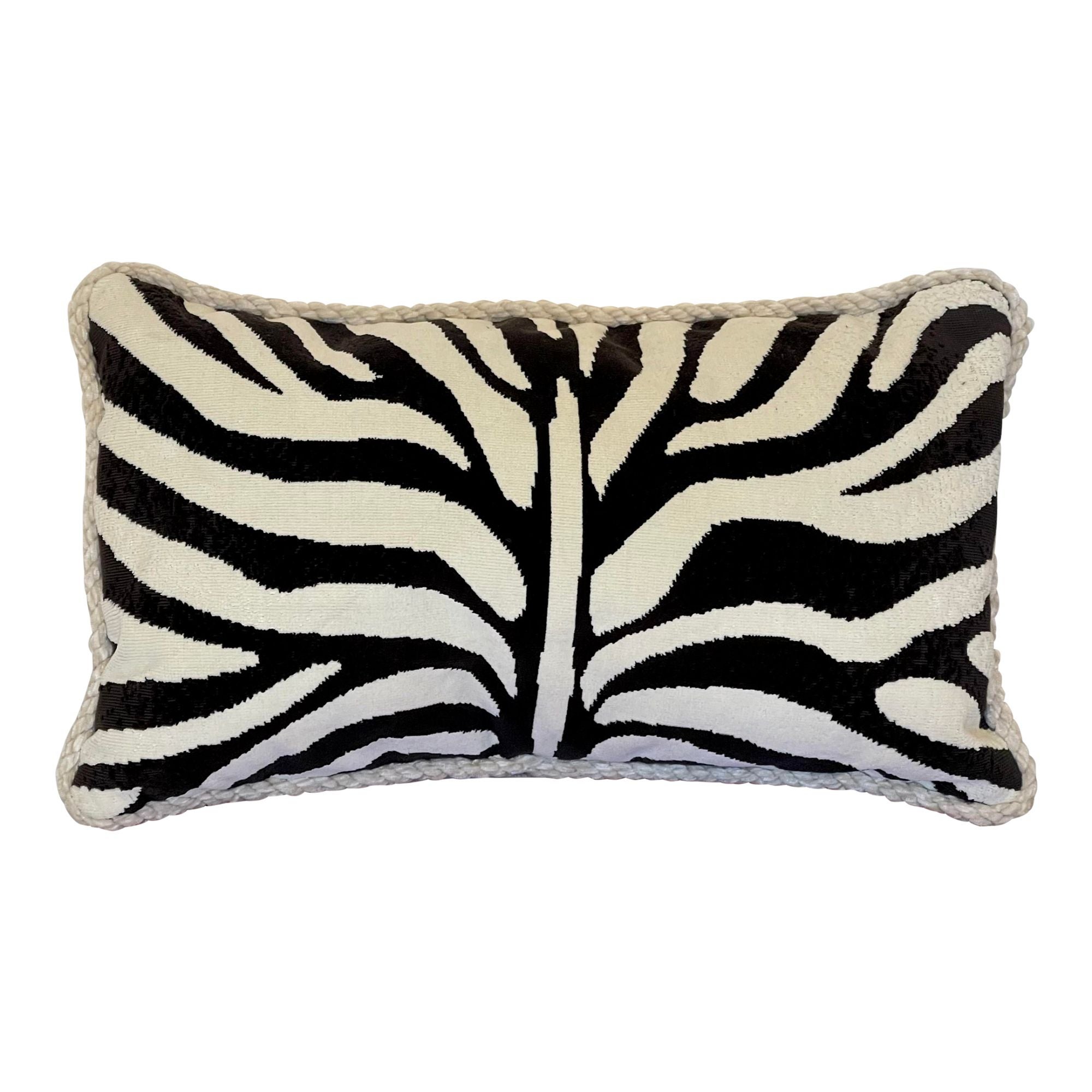 Clarence House Cut Velvet & Mihair Down Filled Pillow