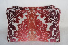 Clarence House Cut Velvet Pillows, Pair