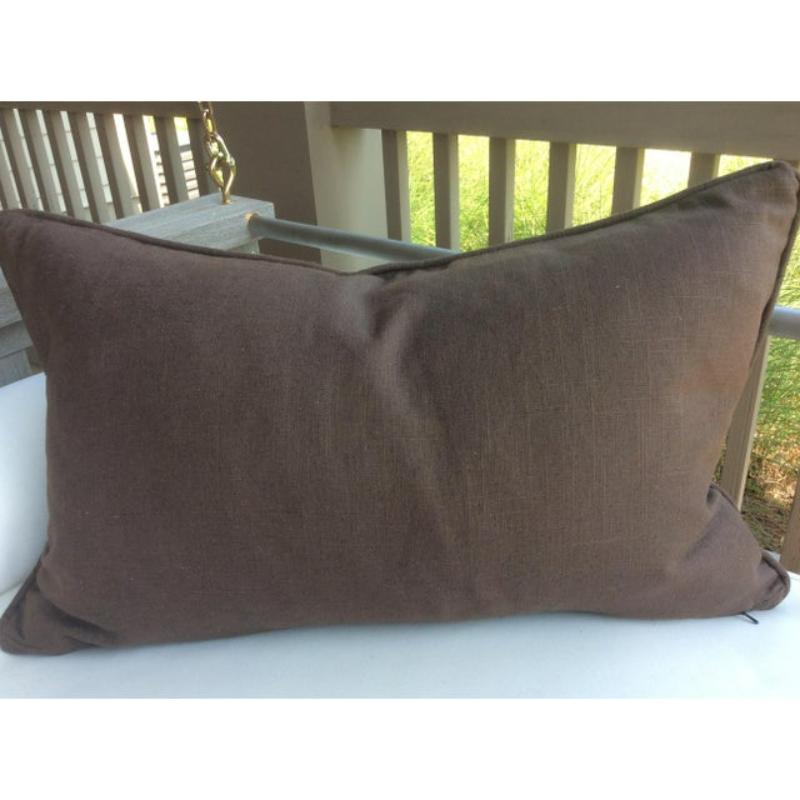 Américain Oreiller en duvet céladon 