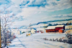 Clarence Ira Dreisbach "Pennsylvania Farm Winter Snow"