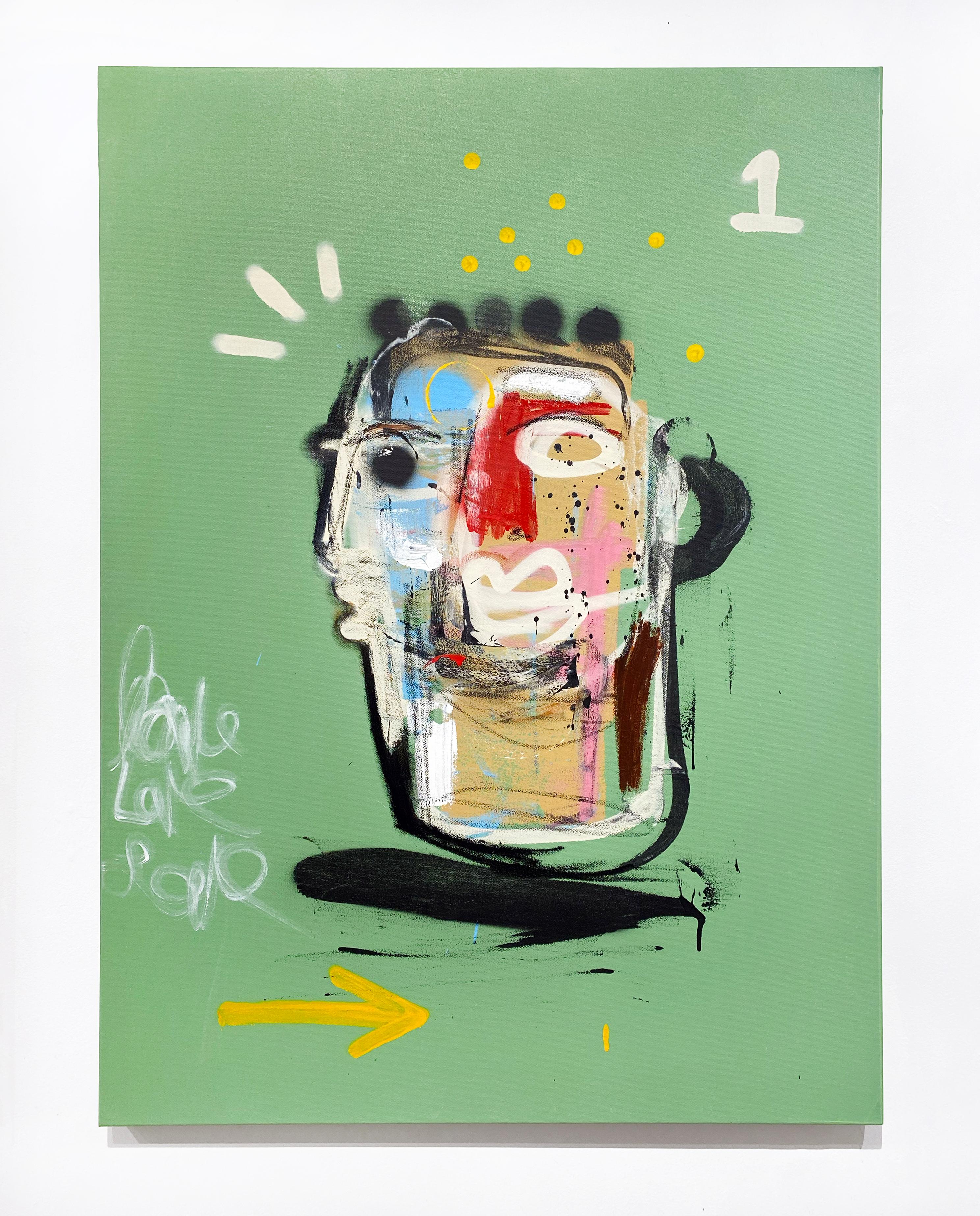 1 Life - Contemporary Painting by Clarence James