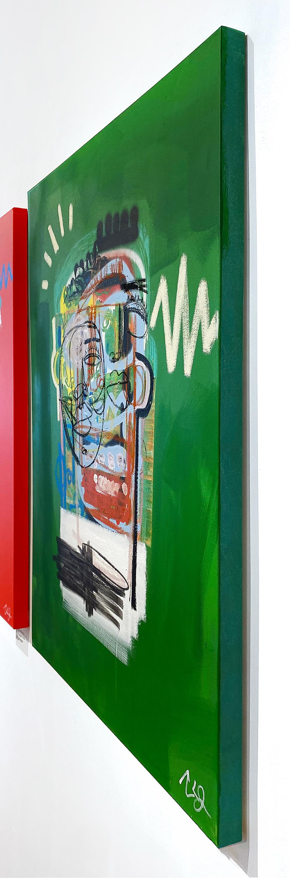 4 Mai - Figurative Painting Verde di Clarence James