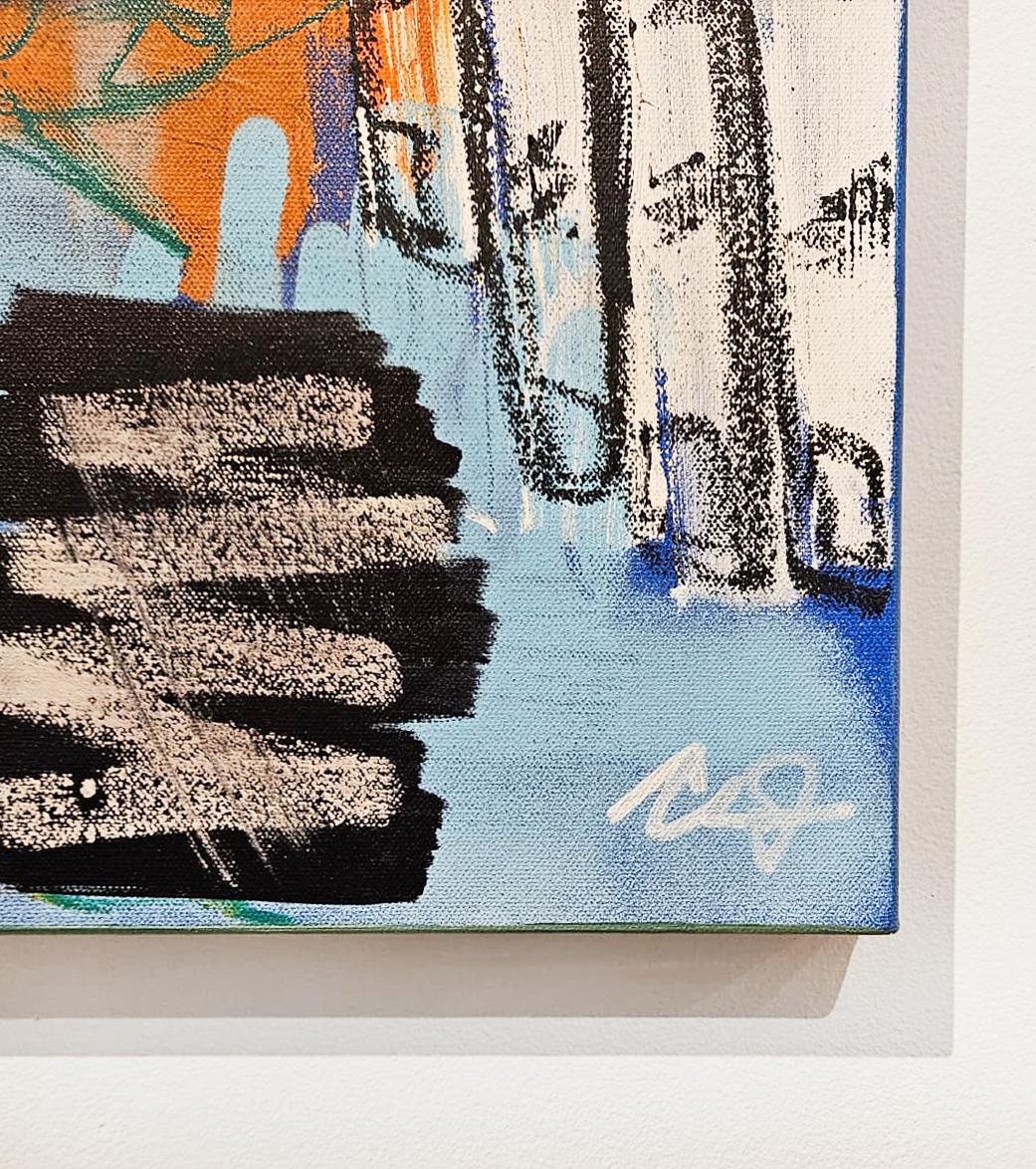 Künstler:  James, Clarence
Titel:  A-maze
Datum:  2025
Medium:  Acryl, Aerosol, Ölstift auf Leinwand
Ungerahmt Abmessungen:  48