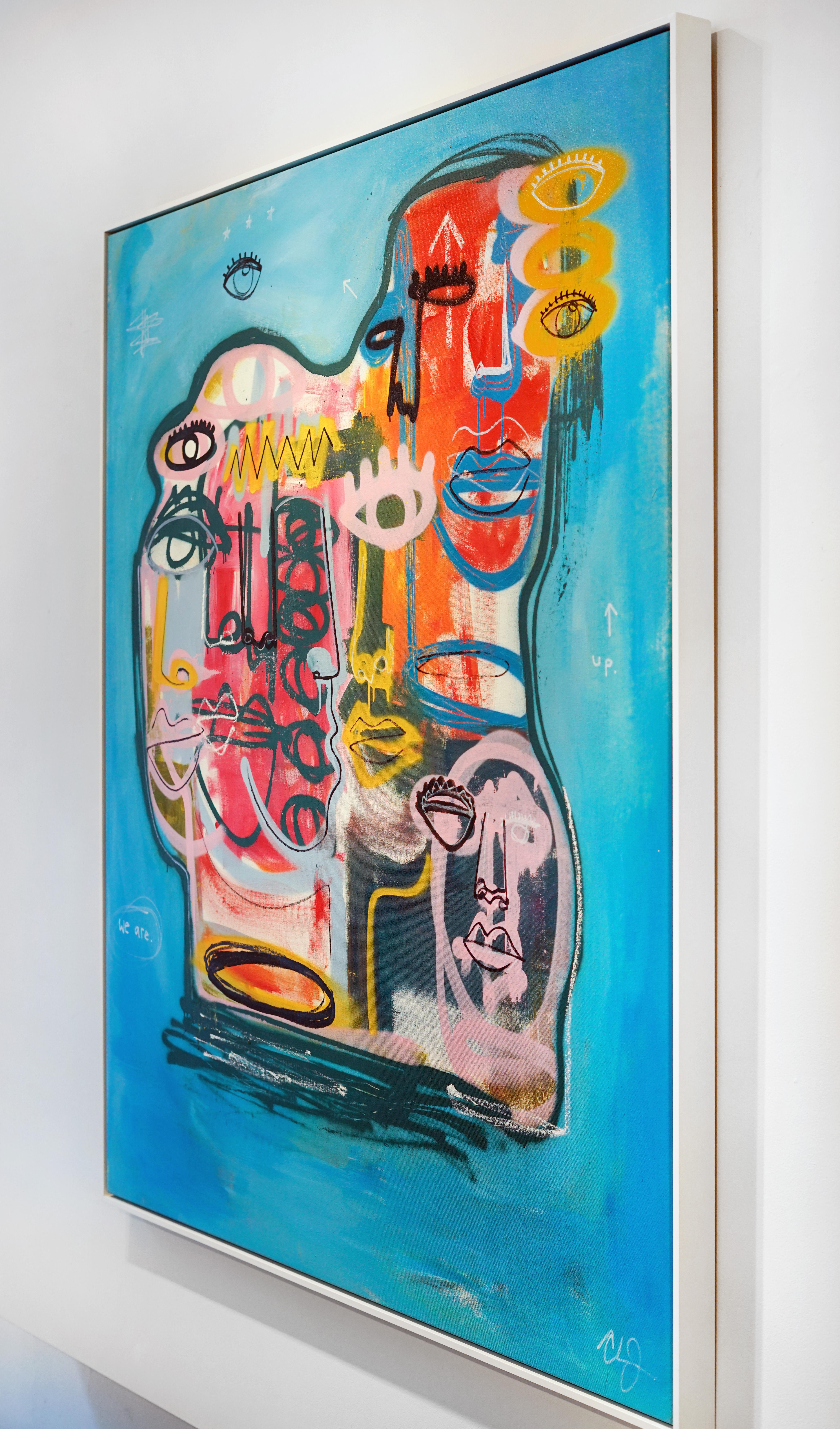 Artist:  James, Clarence
Title:  All Men Equal
Date:  2022
Medium:  Acrylic, Aerosol, Oil Stick on Canvas
Unframed Dimensions:  60