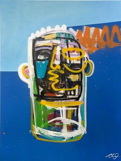 Clarence James "A. i. (Always Intelligent)" painting on canvas
