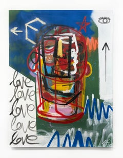 Clarence James "Apex" peinture sur toile