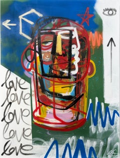 Clarence James "Apex" peinture sur toile