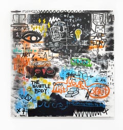 Clarence James "Théorie du jeu" peinture sur toile