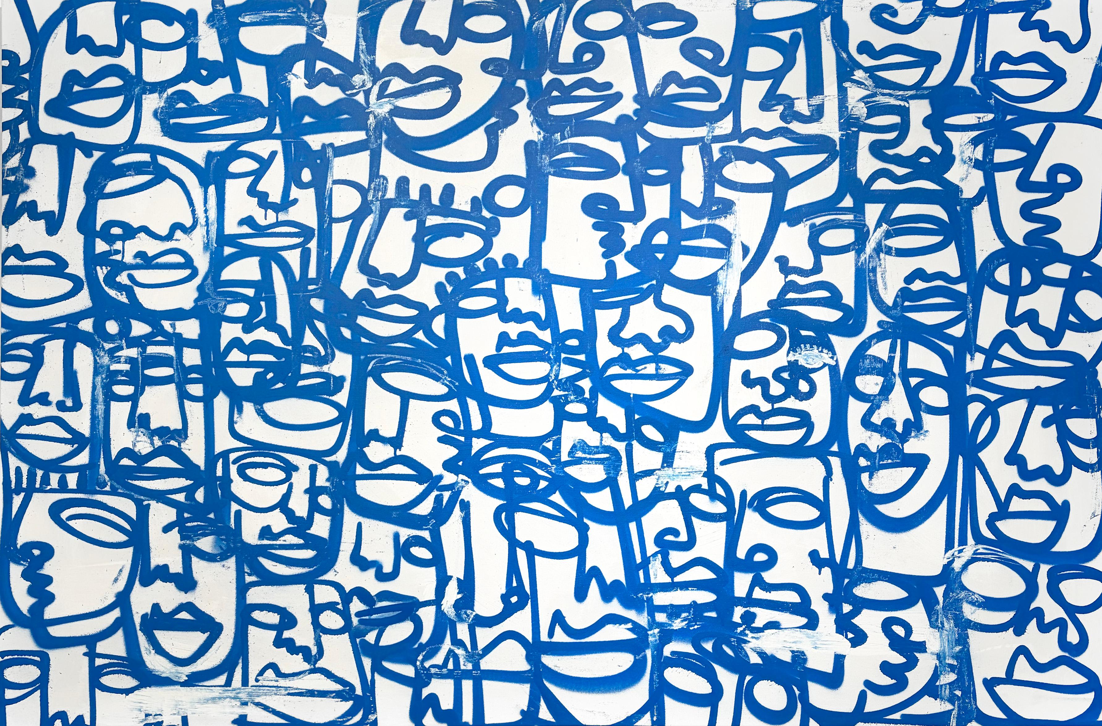 Artist:  James, Clarence
Title:  Neo Soul II
Date:  2025
Medium:  Aerosol on Canvas
Unframed Dimensions:  46.75" x 67"
Signature:  Signed
Edition:  Unique