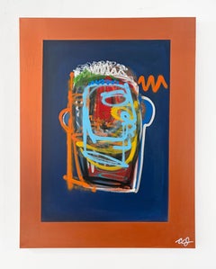 Clarence James "Spectre" painting on canvas