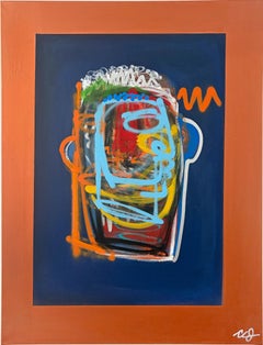 Clarence James "Spectre" painting on canvas