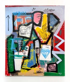 Clarence James "The Grail" painting on canvas