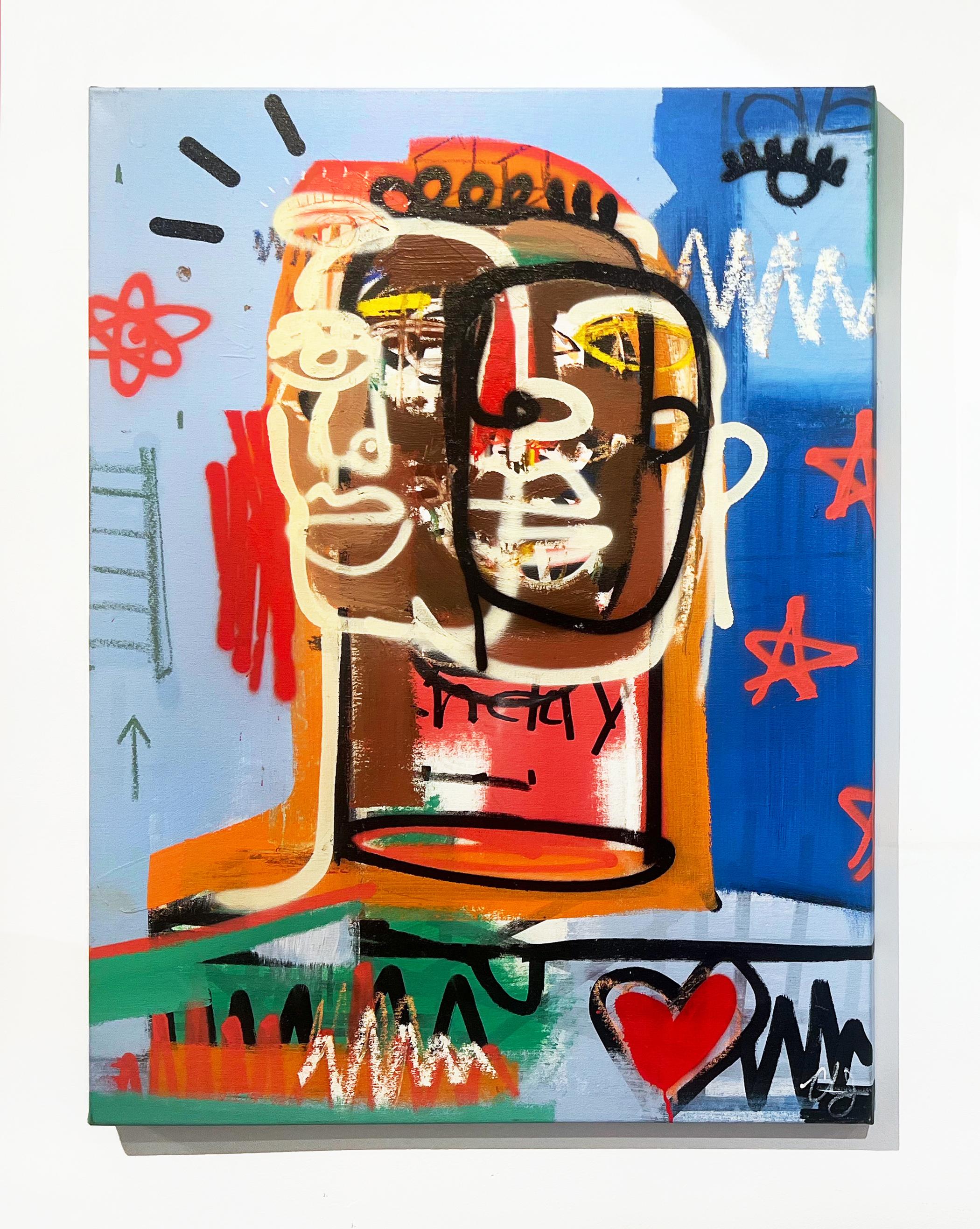 Menti elevate - Painting Contemporaneo di Clarence James