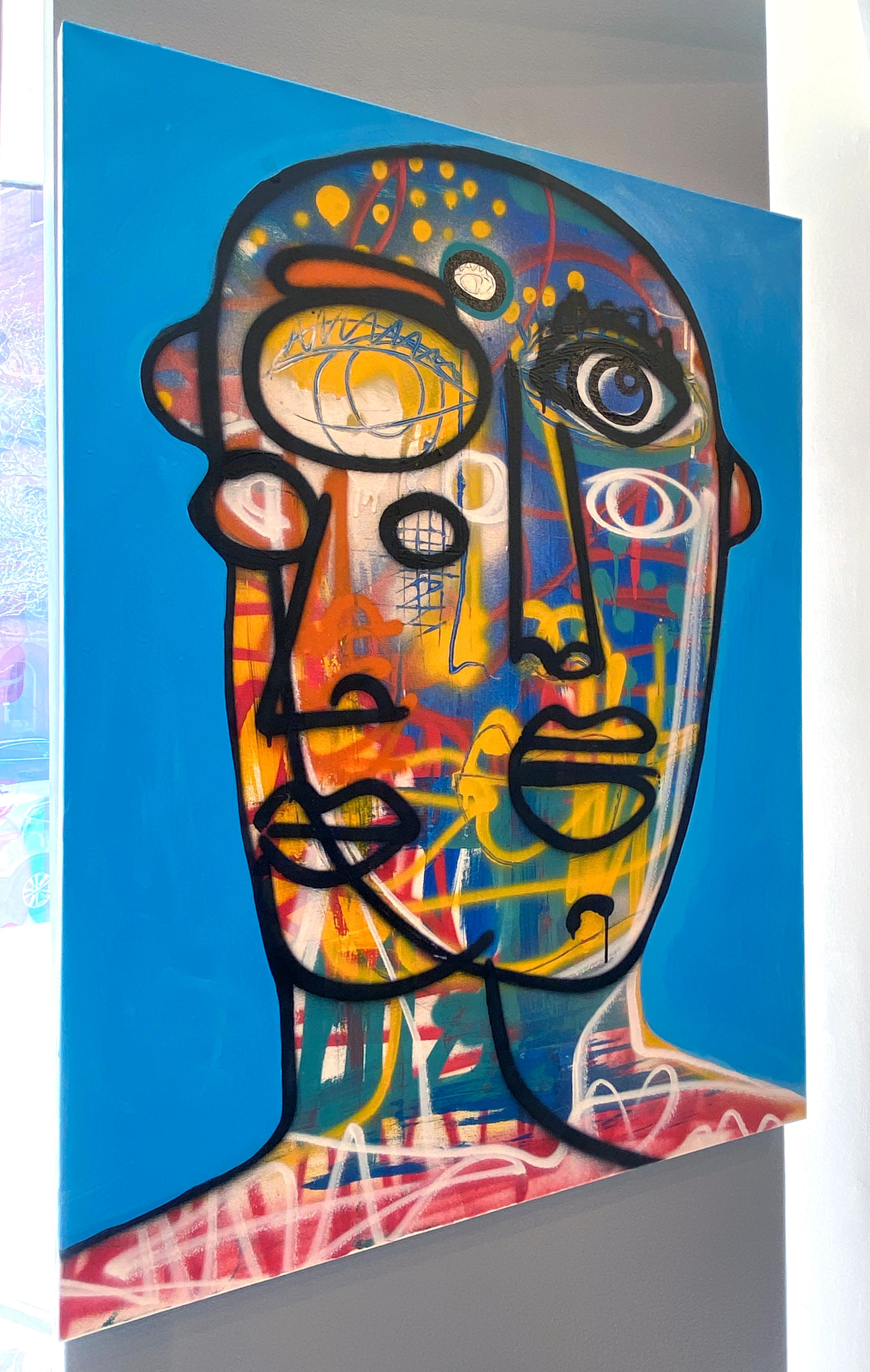 Face(d) - Contemporary Painting by Clarence James