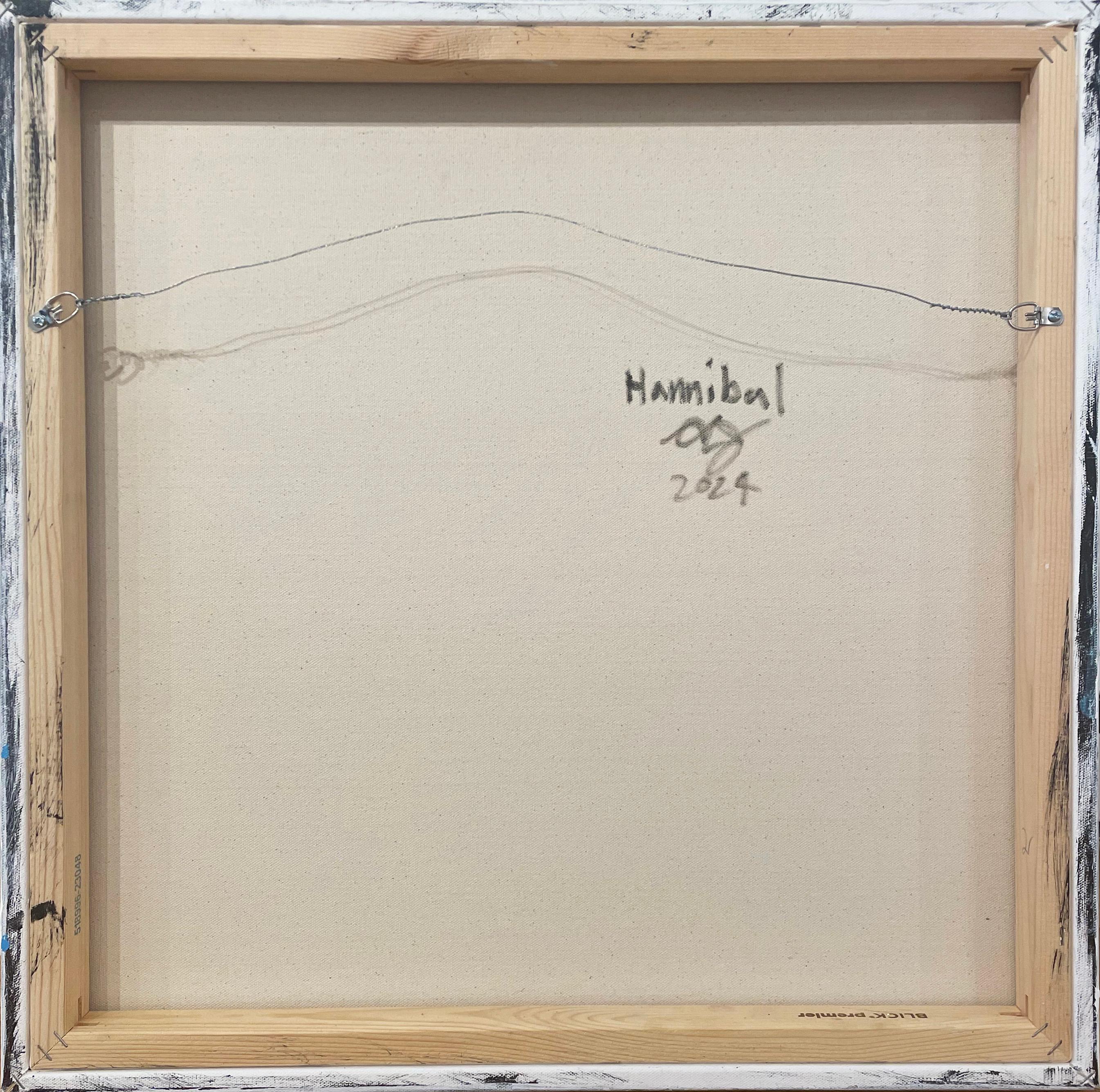 Artist:  James, Clarence
Title:  Hannibal
Date:  2025
Medium:  Acrylic, Aerosol, Oil Stick on Canvas
Unframed Dimensions:  24
