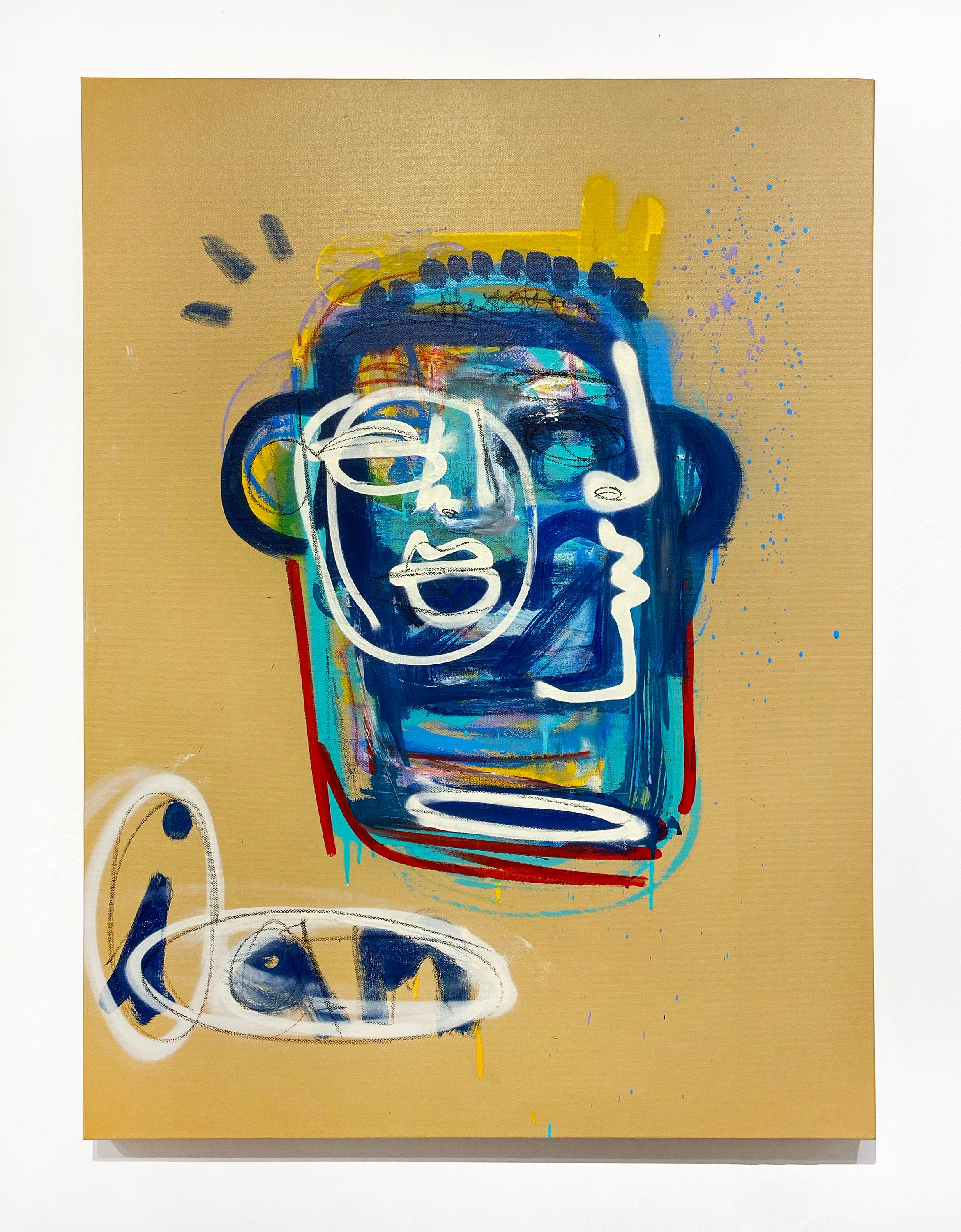 Ich bin 1. Wir sind alle – Painting von Clarence James