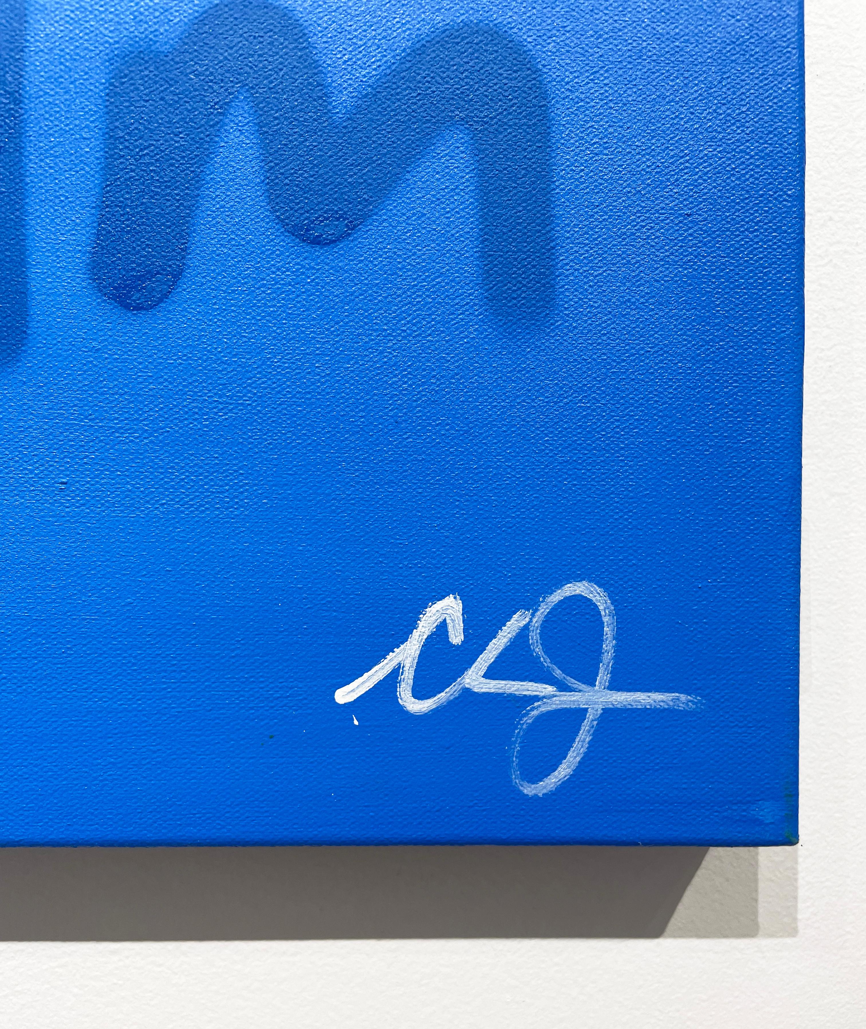 Artist:  James, Clarence
Title:  I am (mantra)
Date:  2024
Medium:  Acrylic, Aerosol, Oil Stick on Canvas
Unframed Dimensions:  40