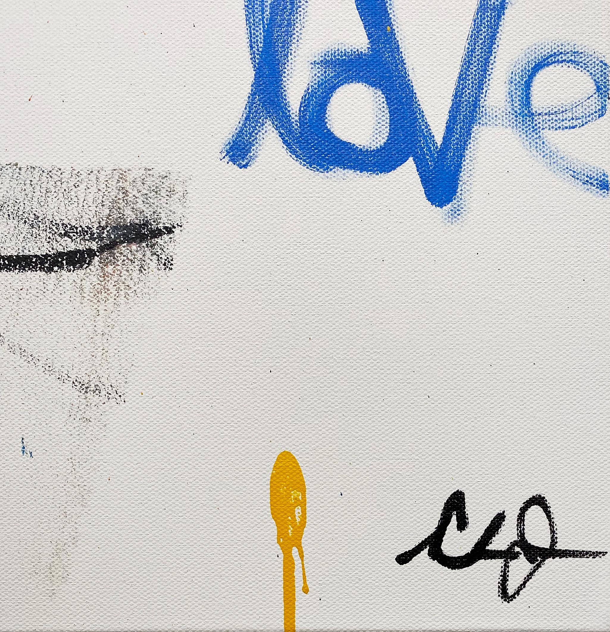 Artist:  James, Clarence
Title:  Love -Topia
Date:  2024
Medium:  Acrylic, Aerosol, Oil Stick on Canvas
Unframed Dimensions:  40