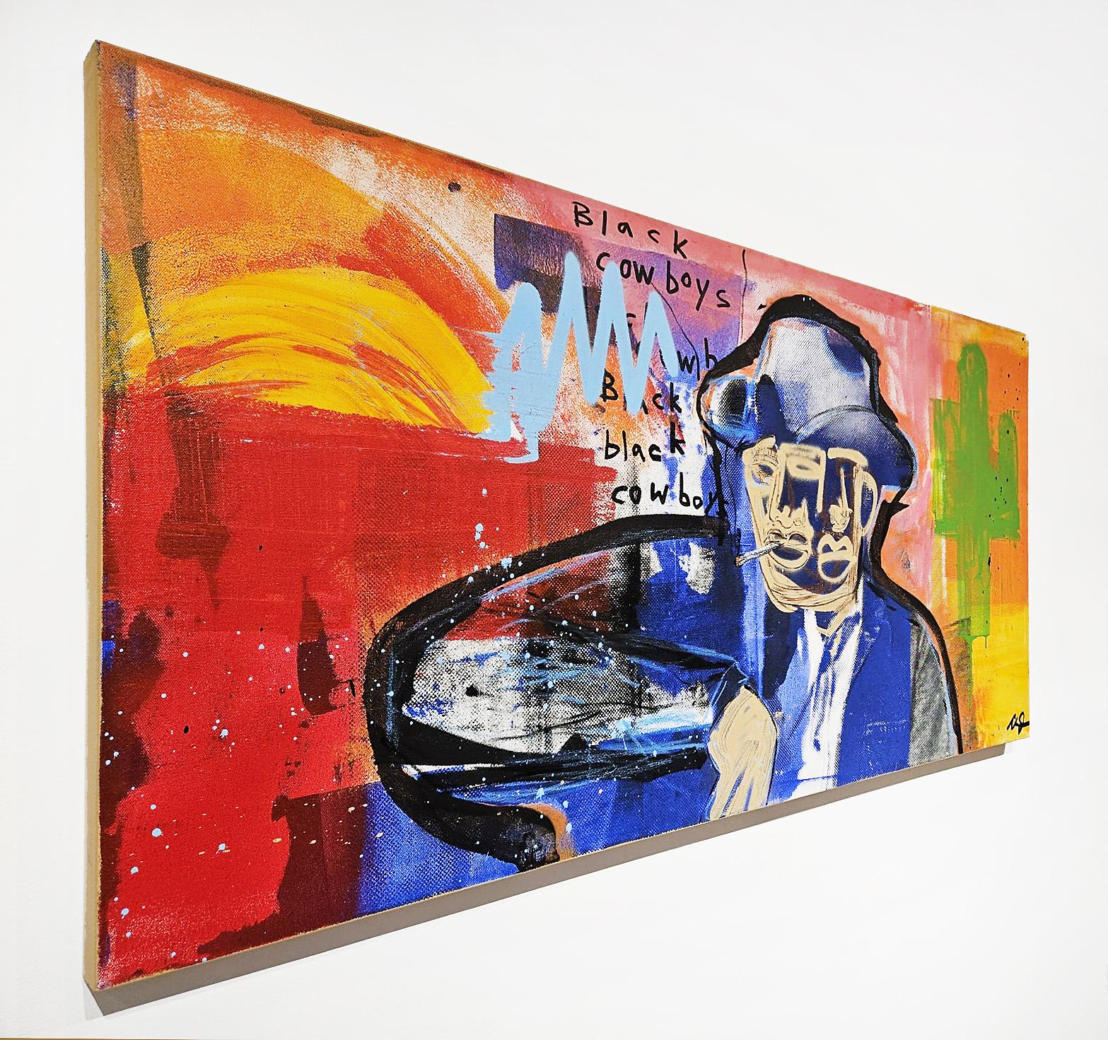 Marlboro Man 001 - Contemporary Painting by Clarence James