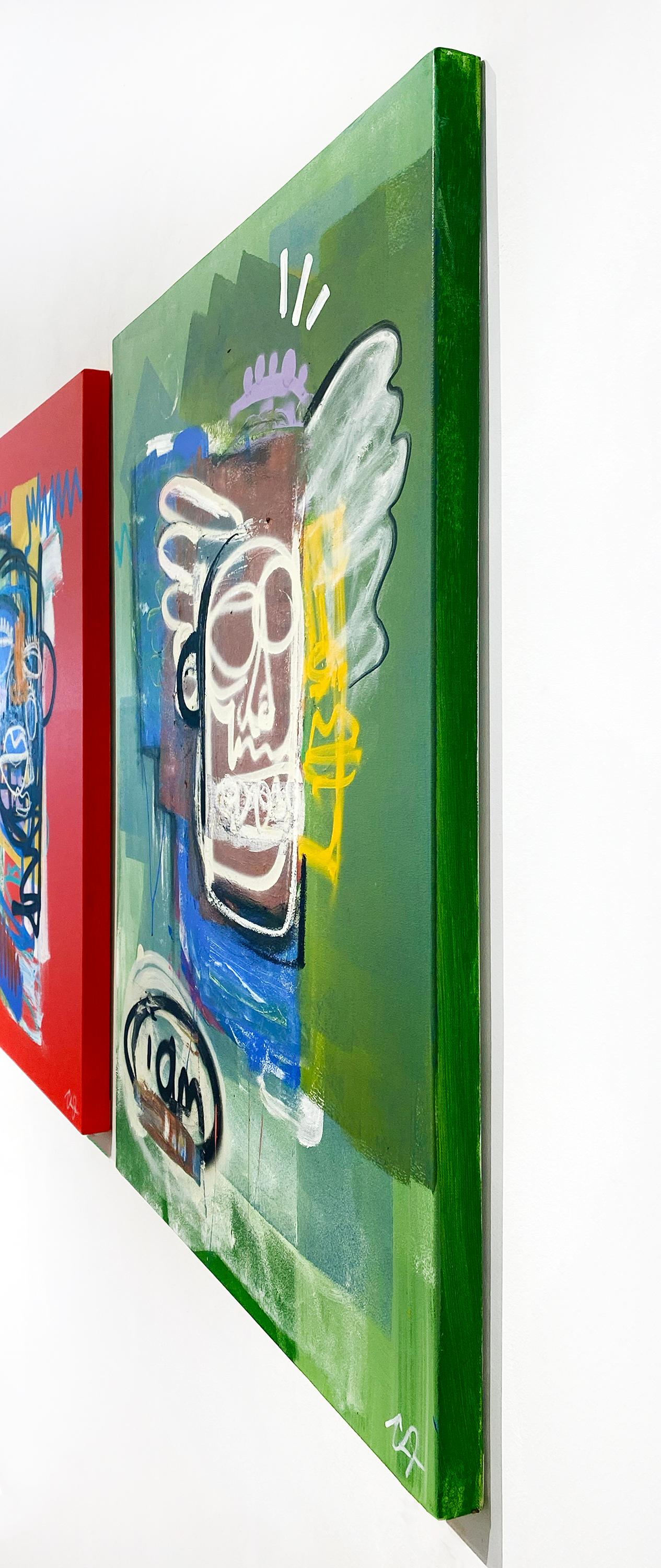 Künstler:  James, Clarence
Titel:  Meta
Datum:  2024
Medium:  Acryl, Aerosol, Ölstift auf Leinwand
Ungerahmt Abmessungen:  40
