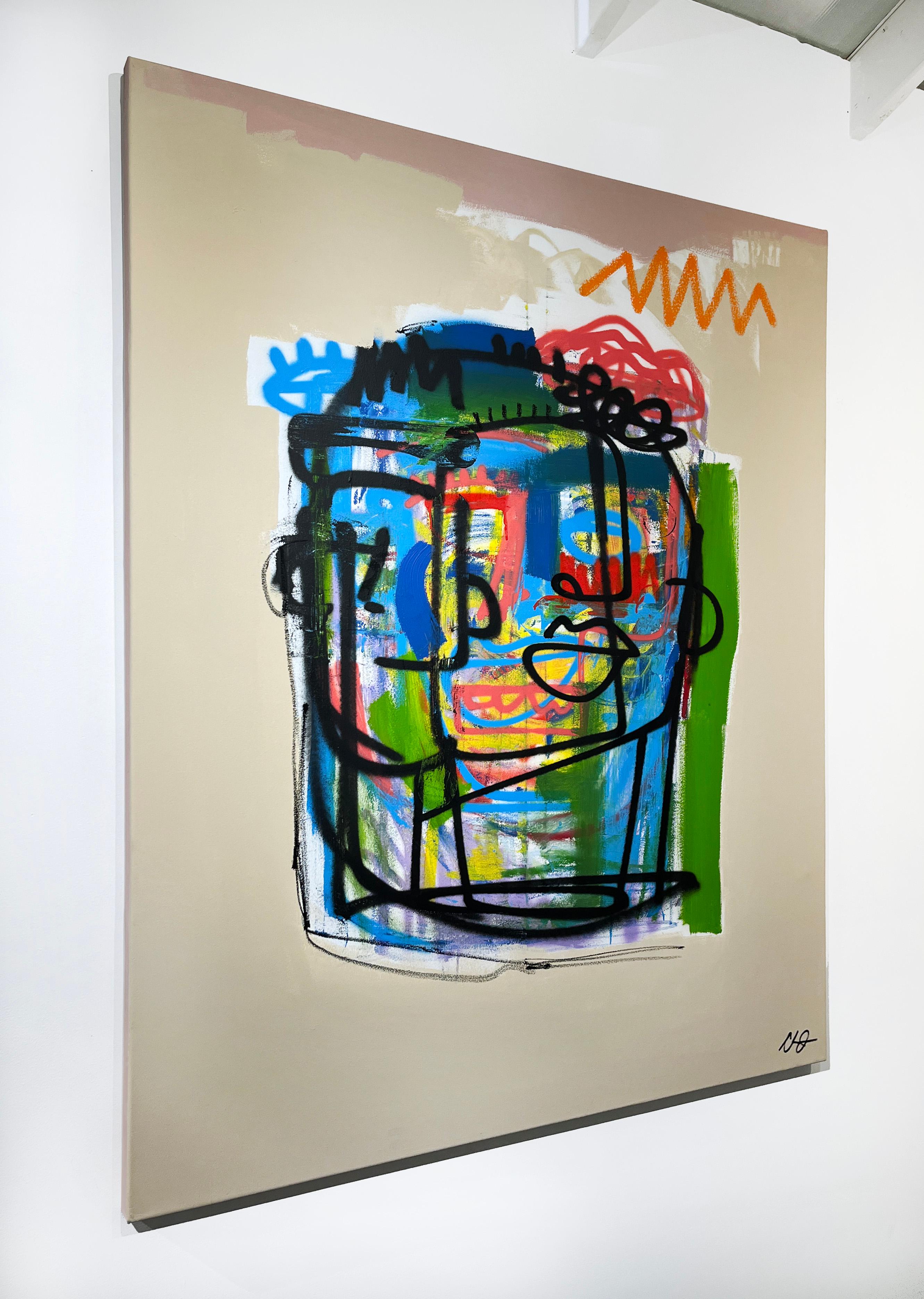 Nsoromma - Painting Contemporaneo di Clarence James