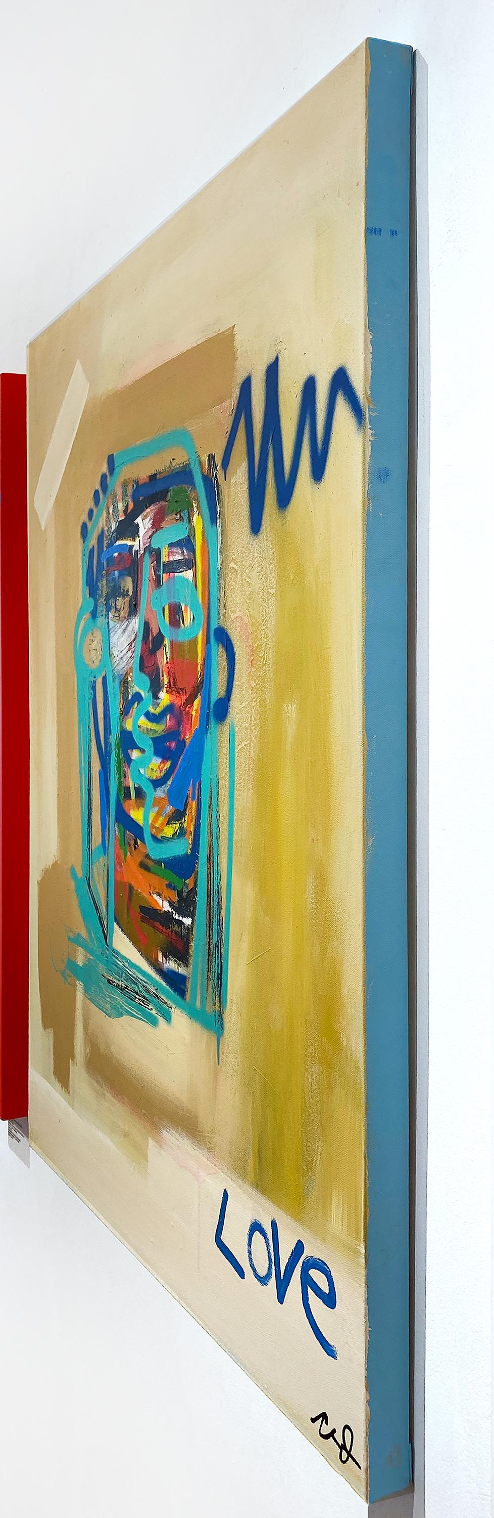 Künstler:  James, Clarence
Titel:  Werden Sie, was Sie sich wünschen
Datum:  2024
Medium:  Acryl, Aerosol, Ölstift auf Leinwand
Ungerahmt Abmessungen:  40