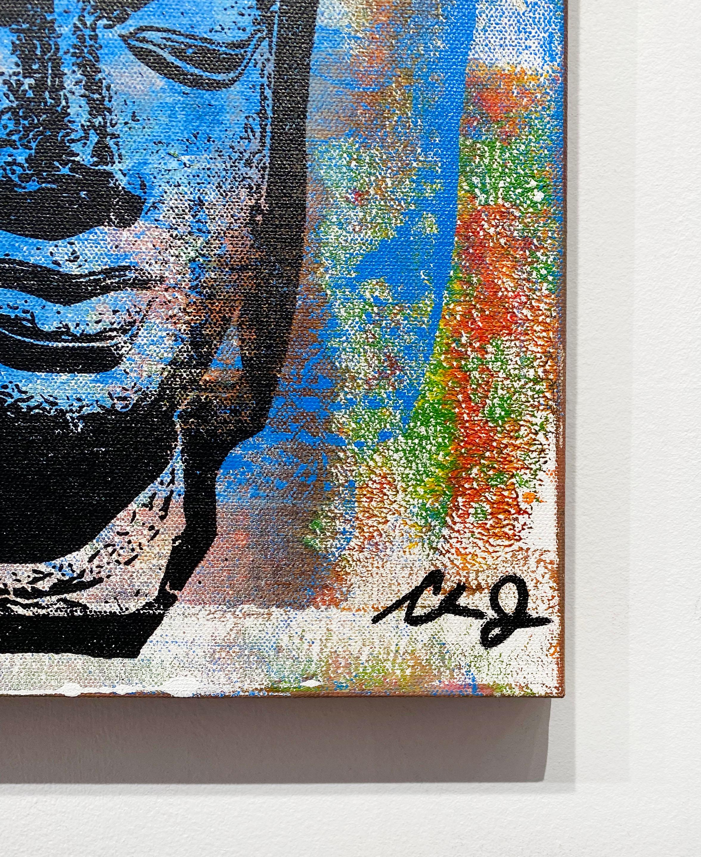 Artist:  James, Clarence
Title:  Tranquility #001
Date:  2024
Medium:  Acrylic, Aerosol, Oil Stick on Canvas
Unframed Dimensions:  36
