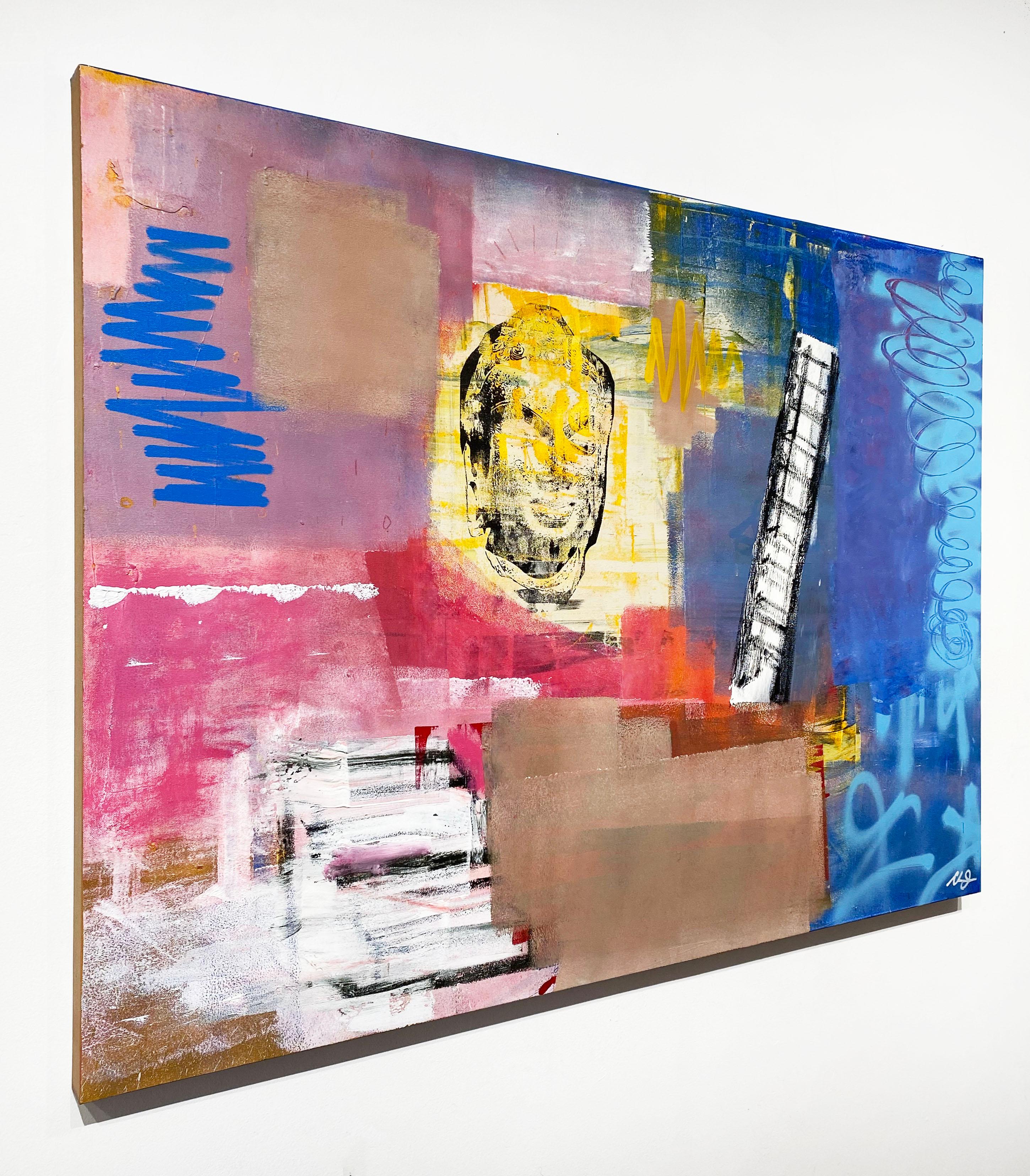 Artist:  James, Clarence
Title:  Tranquility #003
Date:  2024
Medium:  Acrylic, Aerosol, Oil Stick on Canvas
Unframed Dimensions:  36